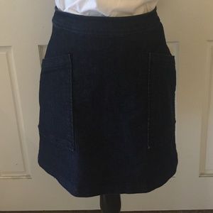 Ann Taylor LOFT Denim Skirt Size 12 Pockets